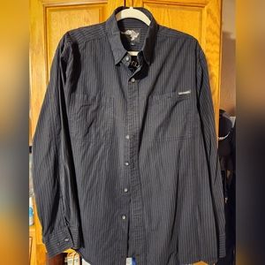 Harley dress shirt, snap collar, button down